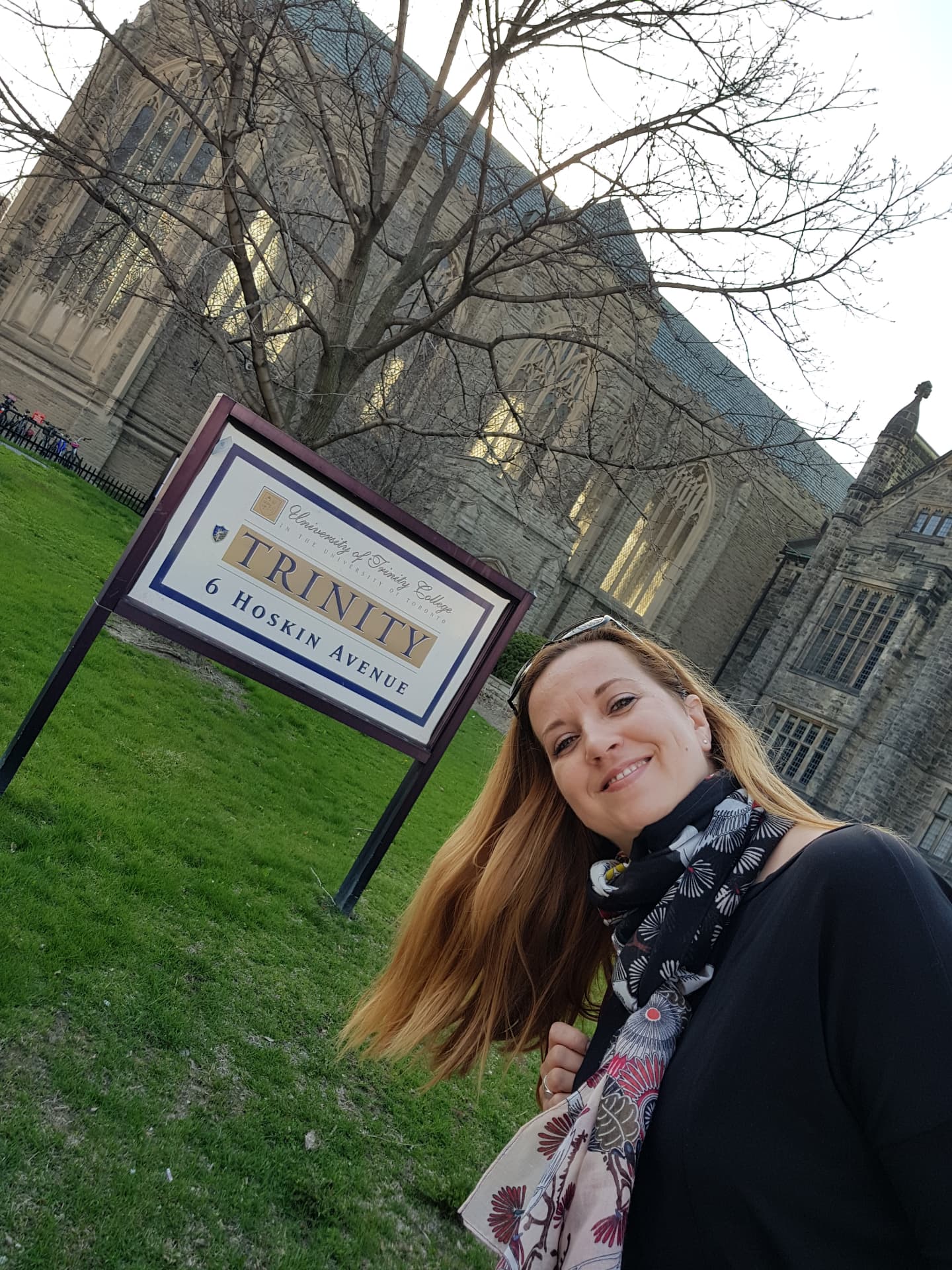 Katarína Slobodová Nováková at Trinity College, University of Toronto